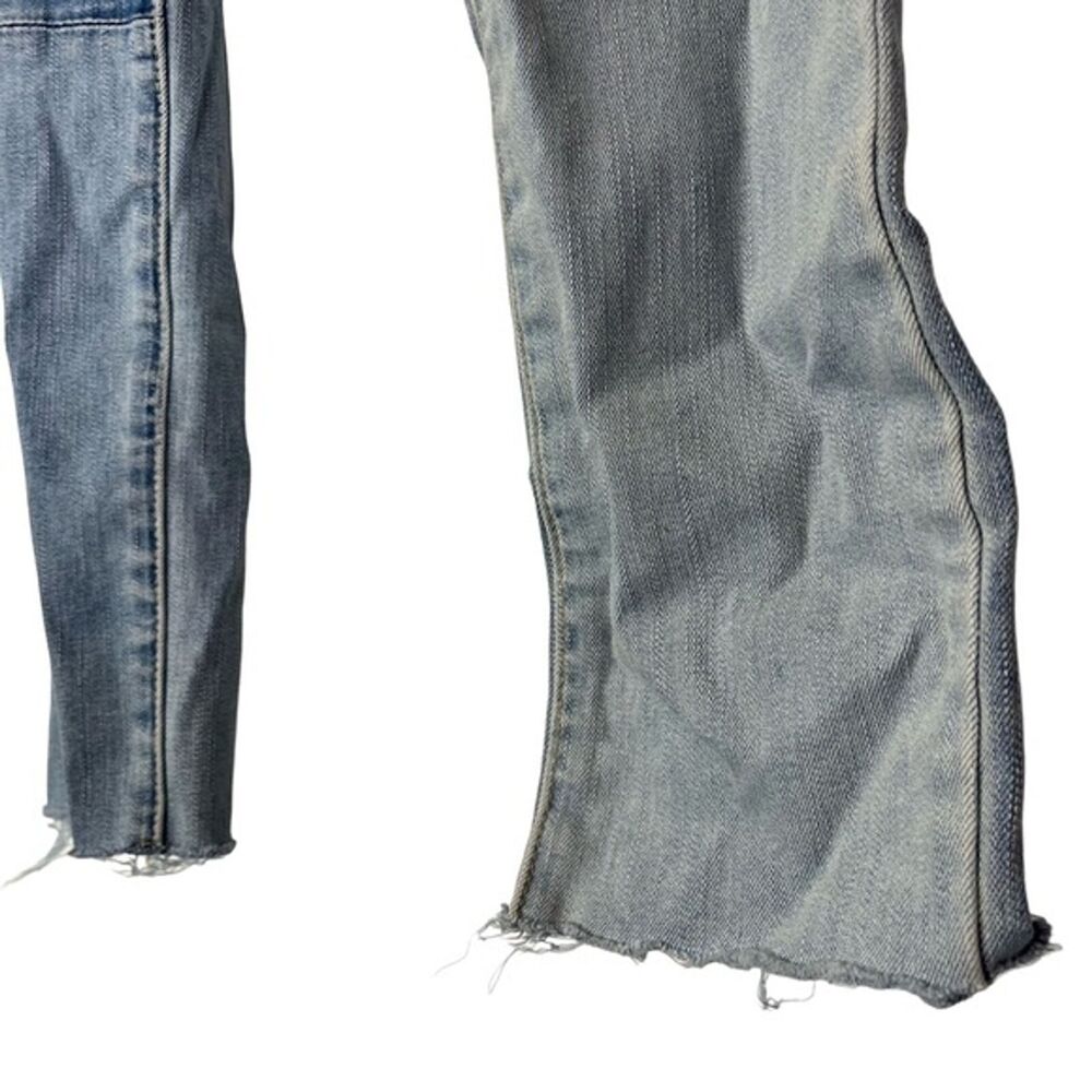 American Eagle Skinny Distressed Patchwork Mid Ri… - image 7